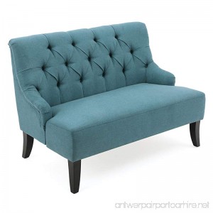 Drew Button Tufted Fabric Settee - B01M4S32SQ
