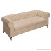 Elle Decor Amery Tufted Sofa Bonded Leather Ivory - B075TSCDWX