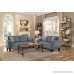 Homelegance Sinclair Tufted Accent Sofa with Two Geometric Pattern Toss Pillows Grey - B01N56298D