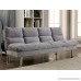 HOMES: Inside + Out IDF-2902GY Kebbles Contemporary Futon - B075F7PGWN