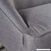 Jasper Mid Century Modern Fabric Loveseat (Dark Grey) - B07568LRK9