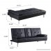 Mecor Luxury Style Futon Sofa Bed Full Up and Down Recliner Couch with Cup Holders for Adults Dorm - B07919QVXV