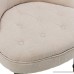 Mecor Provincial Chair European Style French Living Room Sofa Tufted Fabric Accent Chair (2 X Beige-Wheels) - B07DNCRZ99