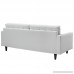 Modway Empress Mid-Century Modern Upholstered Leather Sofa In White - B00HVVY8IQ