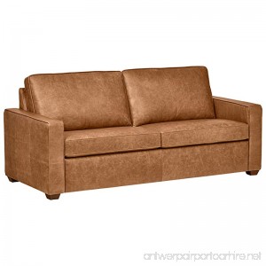 Rivet Andrews Modern Classic Top-Grain Leather Sofa 82 W Cognac - B072635QWD