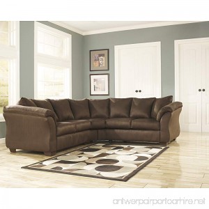 Signature Design by Ashley Flash Furniture Darcy Sectional in Cafe Microfiber - B00J5FPY2K