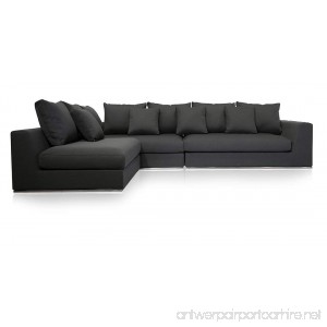 UrbanMod Modern Reversible Sectional Sofa Gray 120- 170 - B073JR1PZQ