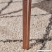 Andy Mid Century Modern Fuax Wood Overlay Coffee Table Dark Walnut - B07C8H2KK9