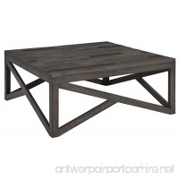Ashley Furniture Signature Design - Haroflyn Contemporary Square Cocktail Table - Gray - B07CH6JSY2