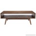 Ashley Furniture Signature Design - Kisper Contemporary Rectangular Cocktail Table with Storage Shelf - Dark Brown - B01L9SJX4U