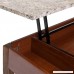 Best Choice Products Living Room Faux Marble Storage Coffee Table w/Lift Top Mechanism Wood Veneer Finish - Brown - B076TP8K59