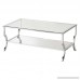 Coaster Glass Top Coffee Table in Chrome - B01MRVBRMH