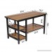 Coffee Station Table Black Metal Legs with Storage Shelves for Living Room Station from BARBALL - B073MD1F5V