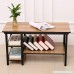 Coffee Station Table Black Metal Legs with Storage Shelves for Living Room Station from BARBALL - B073MD1F5V