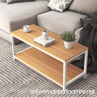 DlandHome Coffee Table TV Stand 39''  Rectangular Composite Wood Board  Cocktail Table/Side Table/End Table/Sofa Table/Dining Table for Living Room  TVST4-TW Teak  1 Pack - B078SPX5BP