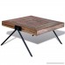 Festnight Square Coffee Side Table Solid Reclaimed Teak Wood Handmade for Home Office Living Room Furniture Decor - B077GR1QMX