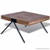 Festnight Square Coffee Side Table Solid Reclaimed Teak Wood Handmade for Home Office Living Room Furniture Decor - B077GR1QMX