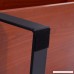 Giantex Coffee Table End Table Wood and Metal Modern Home Furniture w/ Open Storage Shelf (Black & Walnut) - B01NA9R1MI
