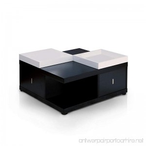 HOMES: Inside + Out ioHOMES Morgan Square Coffee Table with Serving Tray Black - B008XEW6U2