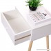 JAXPETY Modern Living Room Furniture Wood Storage Coffee Tea Table End Table With Drawer - B078TZJHFG