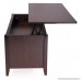 LAZYMOON Lift Top Coffee Table Laptop Desk Storage Compartment Solid Wood Home Furniture - B07B3JGGBP