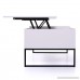 LAZYMOON Wood Lift Top Coffee End Table with Storage Space Modern Living Room Furniture White - B07D75HY8Q