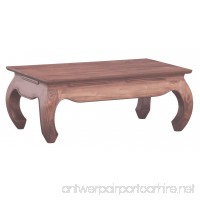 NES Furniture Nes Fine Handcrafted Furniture Solid Mahogany Wood Opium Coffee Table - 39"  Light Pecan - B06Y1PN47M