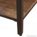 O&K Furniture Industrial Rectangular Coffee Table with Storage Bottom Shelf Brown 1-Pcs - B076S4JP1W