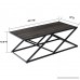 O&K Furniture Modern Industrial Cocktail Coffee Table with Black Metal Frame for Living Room & Office Gray Finish 1-Pcs - B0783BHWHN