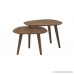 Rivet Allyson Mid-Century Two-Shelf Adjustable Coffee Table Walnut - B072ZK885D