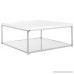 Safavieh Home Collection Malone White and Chrome Coffee Table - B00NO87WUQ