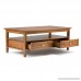 Simpli Home Warm Shaker Solid Wood Coffee Table Honey Brown - B00839JKJM