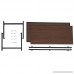 SONGMICS Coffee Table with Storage Shelf Metal Frame Cocktail Table for Living Room and Office Dark Brown ULCT66BZ - B07BJ8W3CW