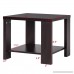 Tangkula End Table Modern Solid Wood Square Living Room Furniture w Storage Shelf Mini Coffee Table - B079DMX3N4