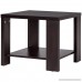 Tangkula End Table Modern Solid Wood Square Living Room Furniture w Storage Shelf Mini Coffee Table - B079DMX3N4