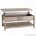 Unique Style and Functionality with Modern Farmhouse Lift-Top Coffee Table Rustic Gray Finish - B073MPY4ZW
