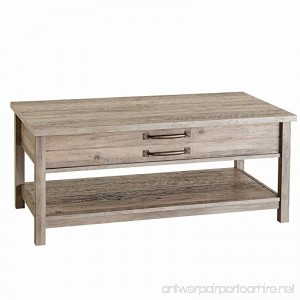 Unique Style and Functionality with Modern Farmhouse Lift-Top Coffee Table Rustic Gray Finish - B073MPY4ZW