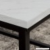 WE Furniture 42 Mixed Material Coffee Table - Marble - B071172S9M