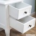 2 x White Nightstand Set 2 Bedside End Table Pair Shabby Chick Bedroom Furniture - B0728PDW5V