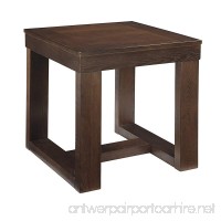 Ashley Furniture Signature Design - Watson End Table - Square - Contemporary with Decadent Finish - Dark Brown - B005MUWETI