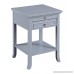 Convenience Concepts 7102045GY American Heritage End Table Gray - B07CMJB5SB