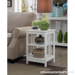 Convenience Concepts Mission End Table White - B01N5HD2GC