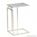 Holly & Martin – Colbi C Table/ Snack Side End Table (Gold w/ White Marble) - B07BNV7C7Y