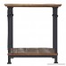Homelegance Factory Modern Industrial Style End Table Rustic Brown - B008OIV126