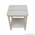 International Concepts OT041 Accent Table Unfinished - B0029LHTE8