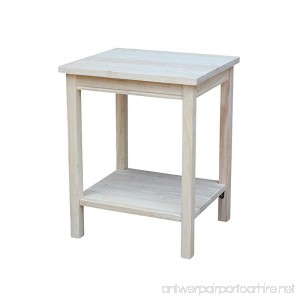 International Concepts OT041 Accent Table Unfinished - B0029LHTE8