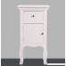 JAXPETY Set of 2 New White Curved Legs Accent Side End Table Nigh stand Furniture Bedroom W/Drawer and Door (2) - B07DLSK5Q6
