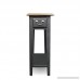 Leick Chair Side End Table Slate Finish - B001OM4WH0