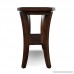 Leick Furniture Boa Collection Solid Wood Narrow Chairside End Table - B00HSG01EY