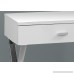 Monarch Specialties I 3262 Glossy White/Chrome Metal Night Stand Accent Table - B01N2S11RA
